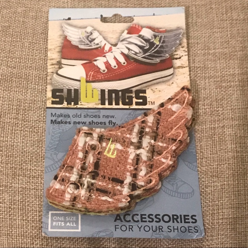 Shwings Shoe Wings- Lace On Style Plaid Pink